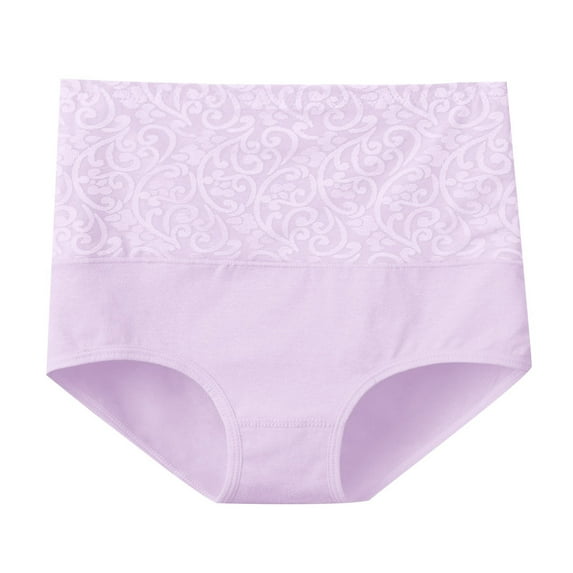 Akiihool Women Panties Plus Size Bikini Underwear with Cute Bow Briefs Panties (Pink,L)