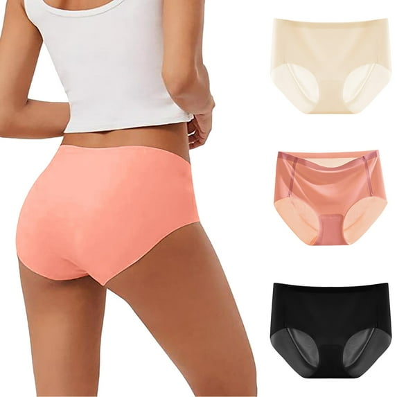 Akiihool Women Panties Seamless Women's Beyond Comfort Hi Cut Panties (Grey,XL)