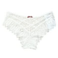 thumbnail image 1 of Akiihool Women Panties Seamless Women's Blissful Benefits Dig-Free Comfort Waistband with Lace Microfiber (White,M), 1 of 4