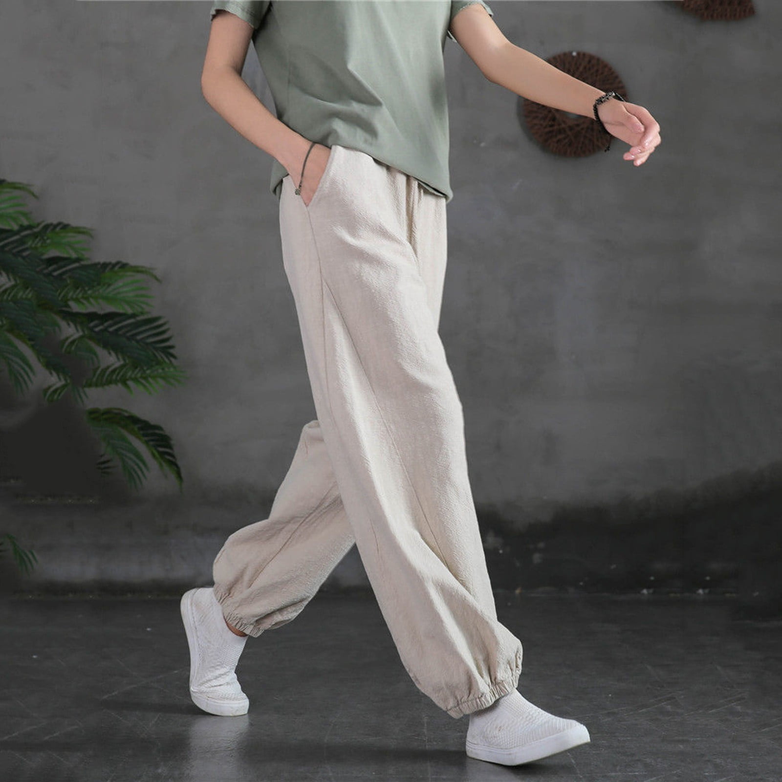 Akiihool Women Pants Trendy Women's Yoga Dress Pants Stretch Work ...