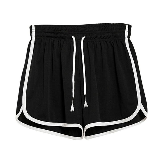 Akiihool Women Shorts For Summer Running Shorts for Women with Pockets Lightweight Comfy Womens Workout Shorts (Black,L)