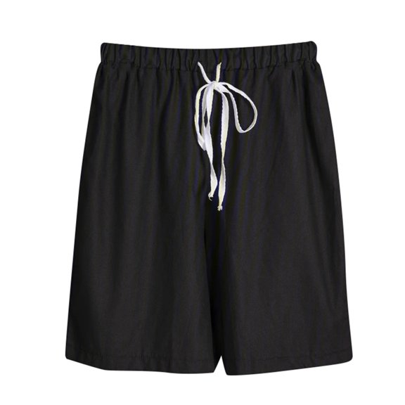 Akiihool Women Shorts Women's Bermuda Twill Shorts Warm Weather Style and Fit (Black,L)