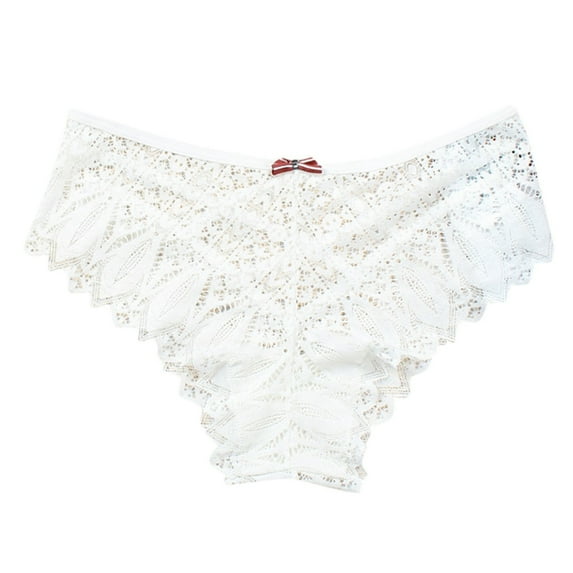 Akiihool Women Underwear High Waist Briefs Underwear for Women Seamless Panties (White,L)