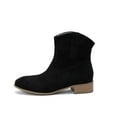 thumbnail image 1 of Akiihool Women's Ankle Boots Women's Wedge Boots Elastic High Top Ankle Shaft Boot Bootie (Black,7), 1 of 4