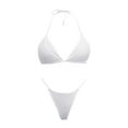 thumbnail image 1 of Akiihool Women's Bikini Swimsuits Womens Tankini Swimsuits Tank Top Tummy Control Modest Swimwear High Waisted Bikini (White,S), 1 of 4