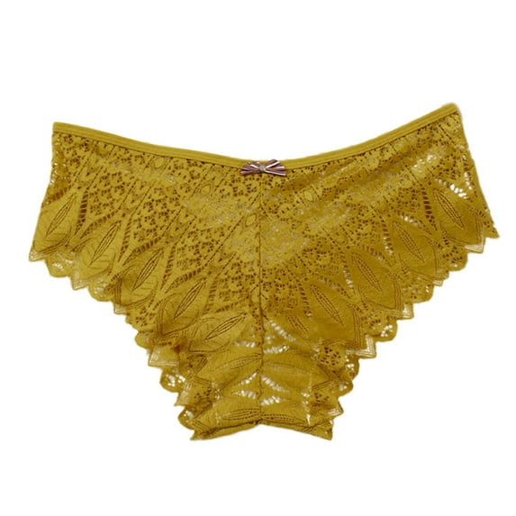 Akiihool Women's Panties Plus Size High Waisted Underwear for Women No Muffin Top Full Coverage Briefs Soft Stretch Ladies Panties (Yellow,S)