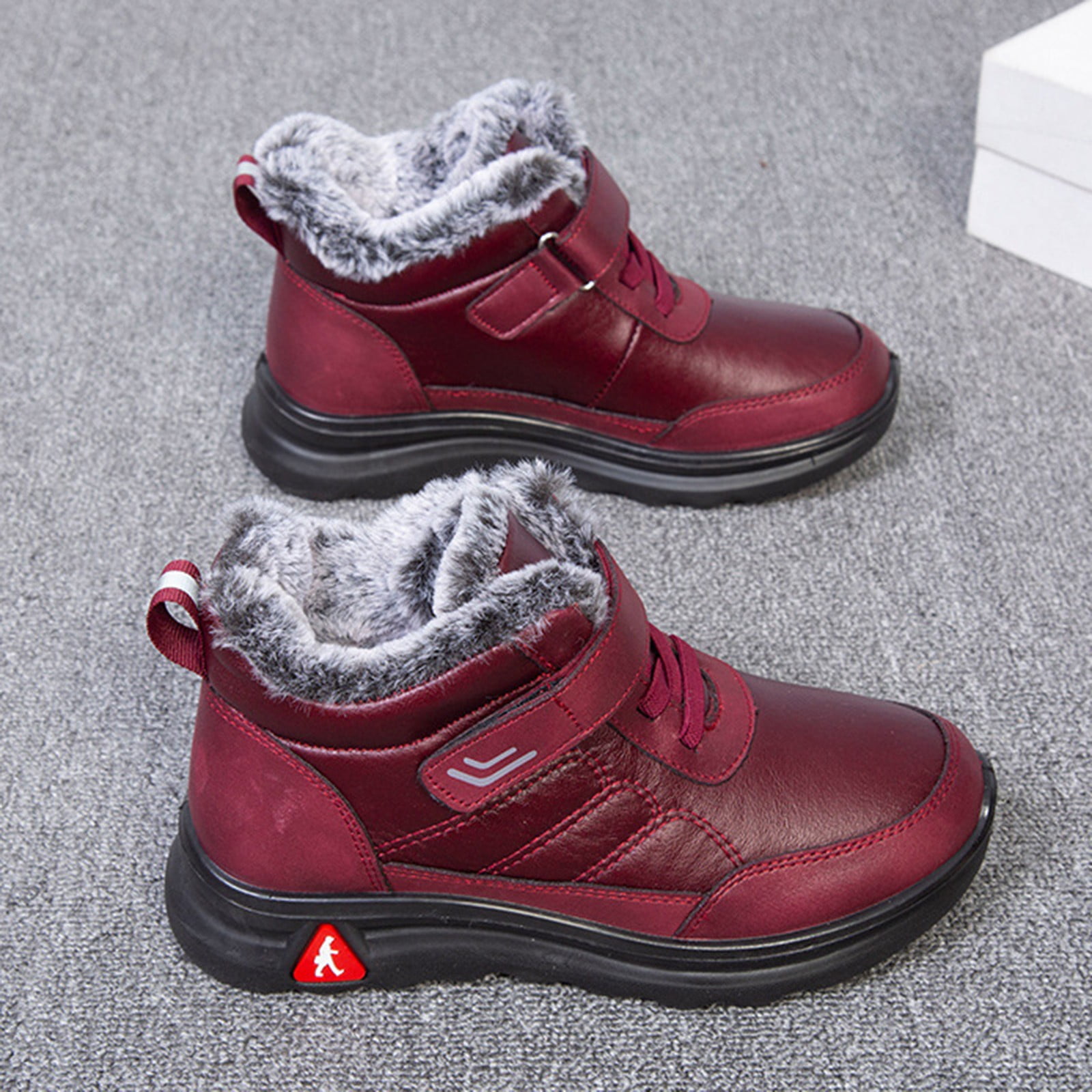 Akiihool Women's Snow Boots Wide Snow Boots Womens Winter Ankle Boots