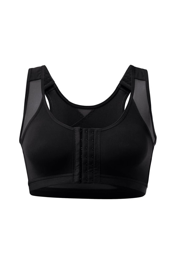 Women's Wireless Bra Perfectly Smooth Wirefree Bra Full Coverage (Black,L)