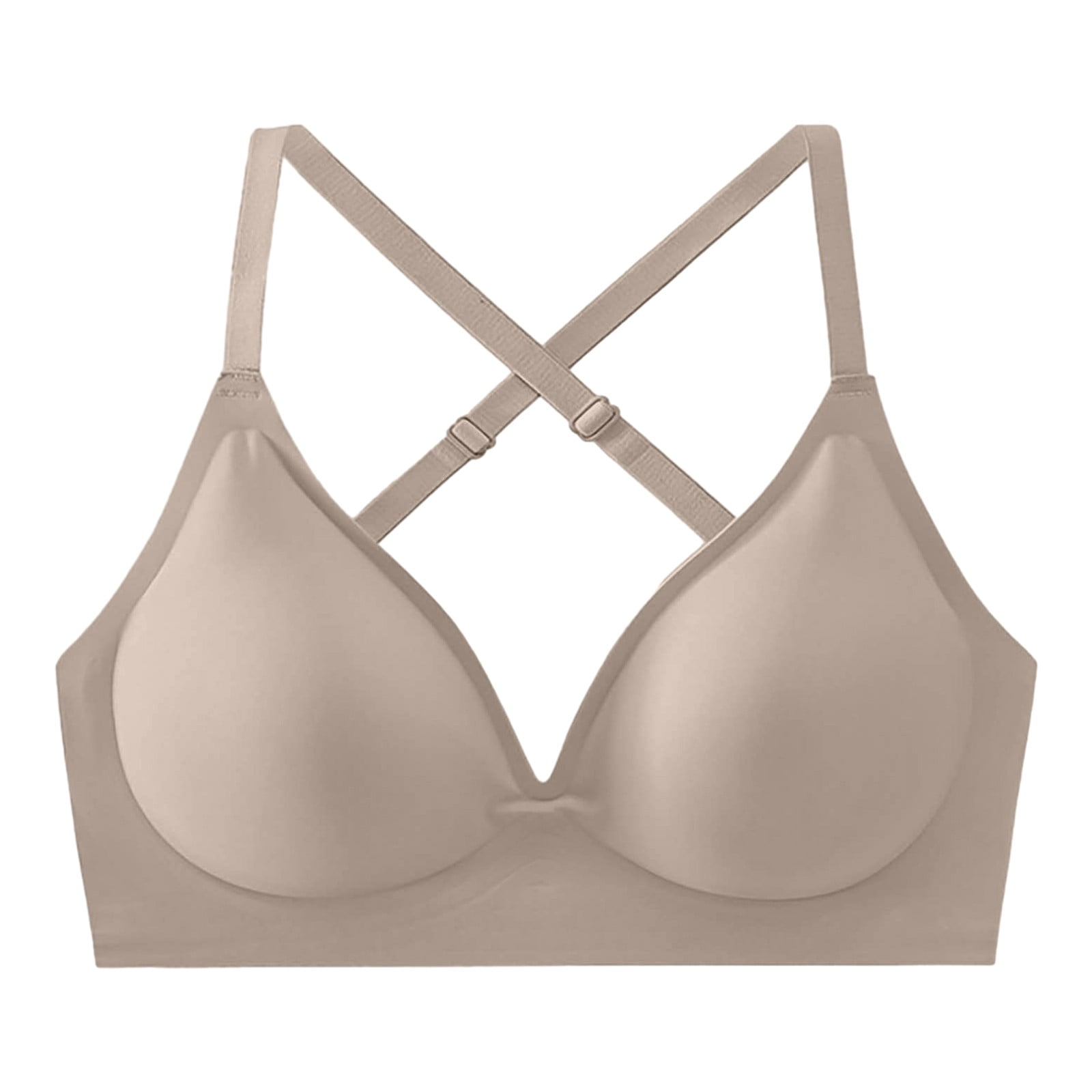 Akiihool Womens Bras Comfortable Plus Size Women's Blissful Benefits Side Smoothing Wirefree Bra