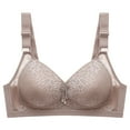 thumbnail image 1 of Akiihool Womens Bras Comfortable Plus Size Women's Posture Wireless Full Coverage Bra (C,44/100), 1 of 5