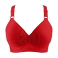 thumbnail image 1 of Akiihool Womens Bras Comfortable Women's Cushioned Underwire Lightly Lined T Shirt Bra (Red,40), 1 of 3