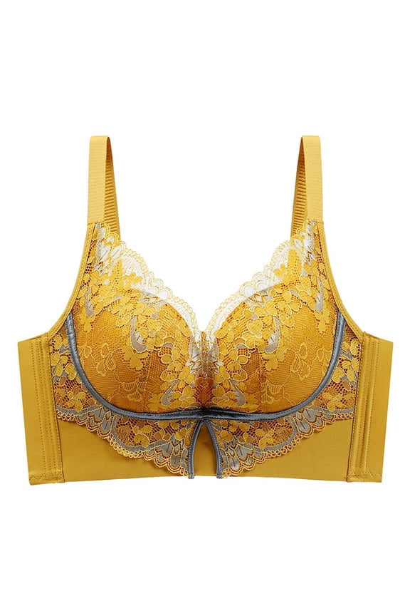 Womens Bras Women's Full Figure Simple Shaping Minimizer Bra (Yellow,40/90)