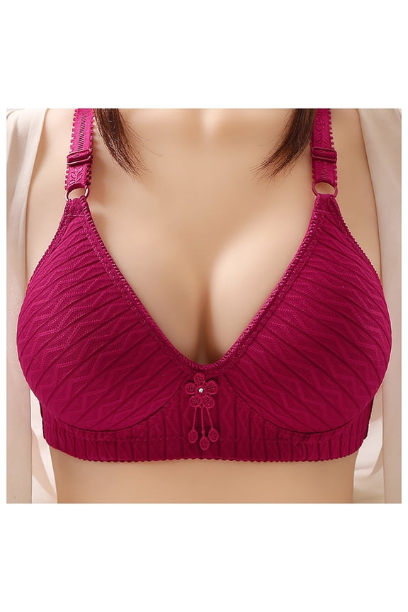 Womens Bras Women's Plus Size MagicLift Active Support Bra Wirefree (Red,44)