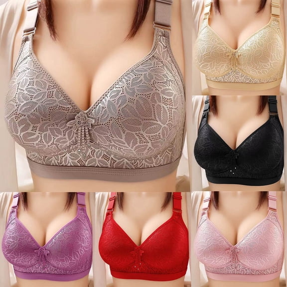Akiihool Womens Bras Women's Self Expressions Stay Put Strapless Bra, Underwire, Convertible Straps (Grey,42)