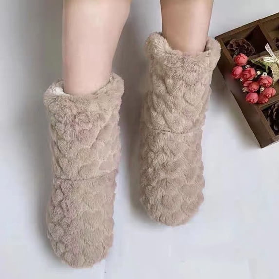 Akiihool Womens House Slippers Women's Fuzzy Slippers House Slippers House Shoes Cross Band Indoor and Outdoor (C,5.50)