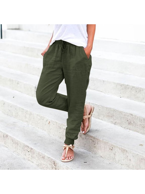 Womens Pants Trendy Women's Secretly Shapes Regular Fit Straight Leg Pant (AG,XL)