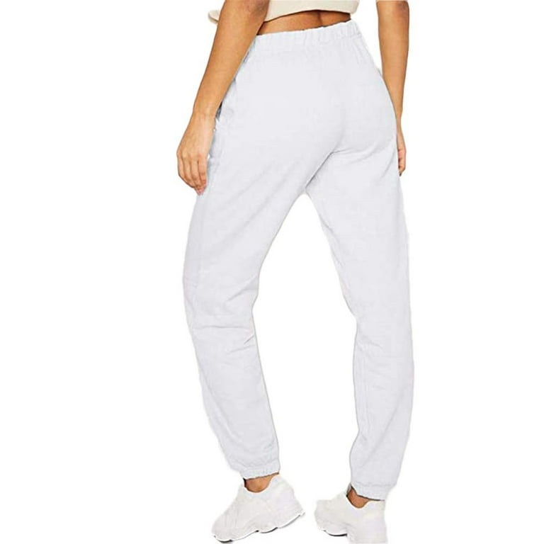 Akiihool Women Pants Casual Work Women's Cargo Capris Hiking Pants  Lightweight Quick Dry Outdoor Travel Casual Loose Comfy Cute Pockets  (White,M)