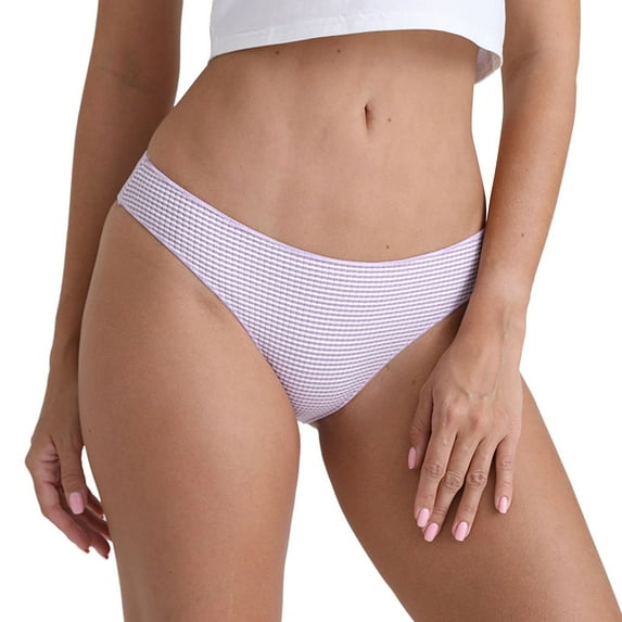 Akiihool Womens Plus Size Underwear Women's Cotton Underwear,Breathable Solid Comfortable High Waist Soft Briefs Panties for Women (Purple,L)