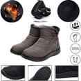 thumbnail image 1 of Akiihool Womens Snow Boots Womens Warm Winter Snow Boots Waterproof Ankle Boots Walking Hiking Tennis Booties Mid Calf Warm Lightweight Comfort (A,7.5), 1 of 5