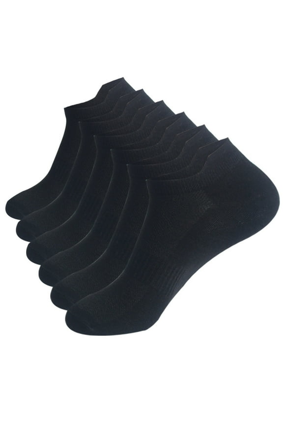 Womens Socks Ankle Super Soft Stretch Athletic Anti-odor Socks, Black Size M