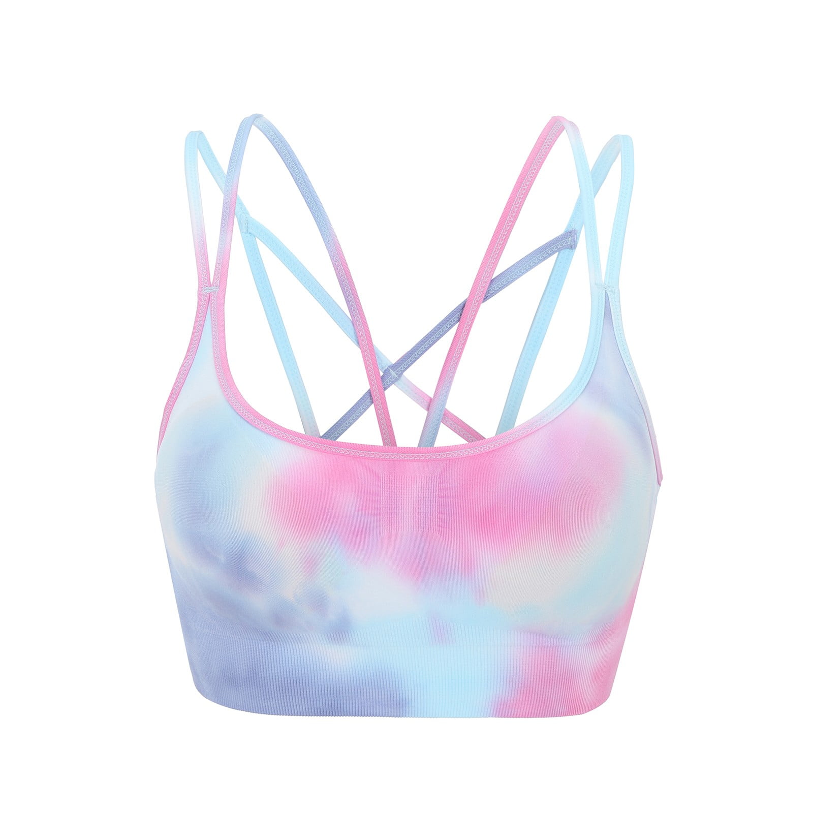 Akiihool Womens Sports Bras High Support Womens High Neck Longline Sports Bra U Back Padded Crop