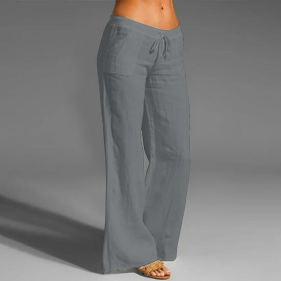 Akiihool Womens Work Pants Women's Joggers Pants Lightweight Running with Pockets Tapered Casual Pants for Workout (Grey,5XL)