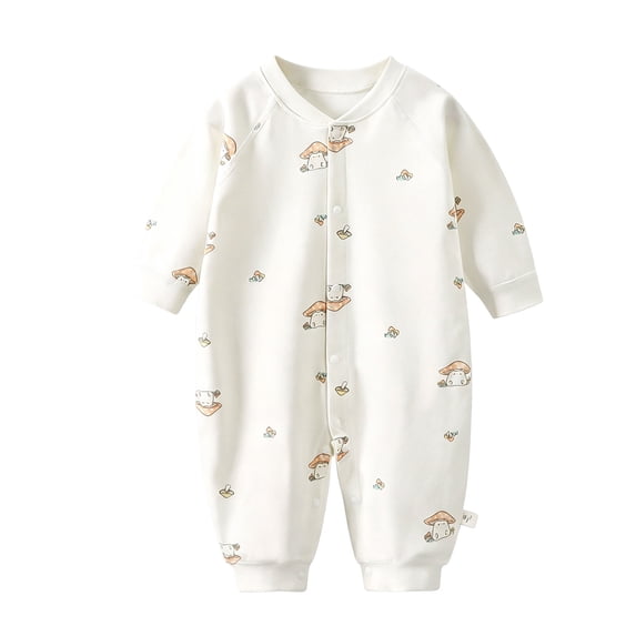 Akiihool Zipper Romper Baby Boy Baby Romper Boy Oversized Onesie Retro Rompers Long Sleeve Shirts Fall Winter Clothes Cute Outfits Orange,0-3 Months