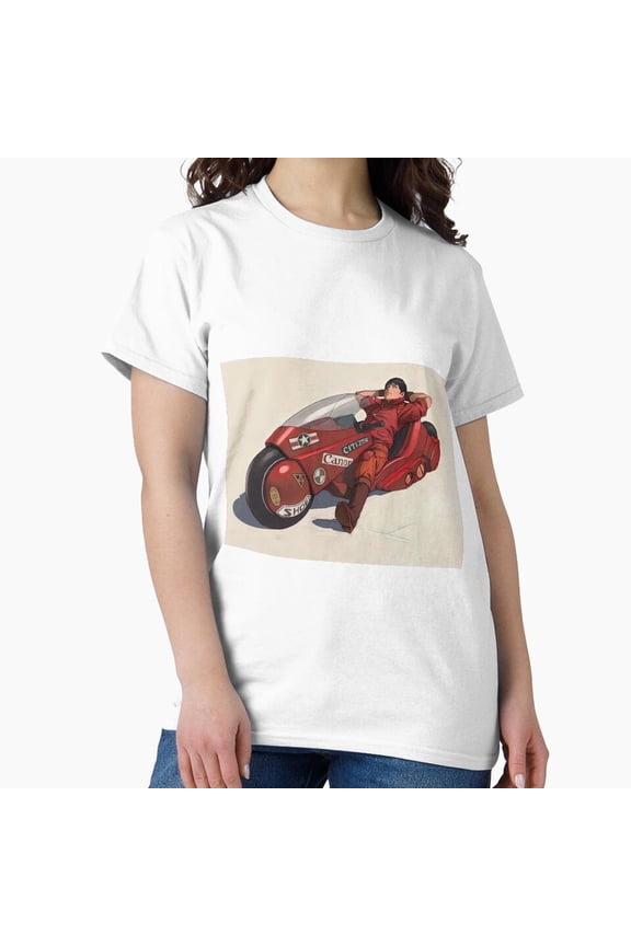 Akira 1988 Bike Retro Cyberpunk Animation Silhouette Top T-Shirt
