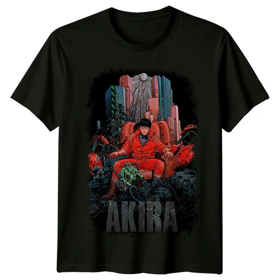 Akira (1988) Movie Poster Inspired T-Shirt Retro Classic Film Fans Graphic Tee