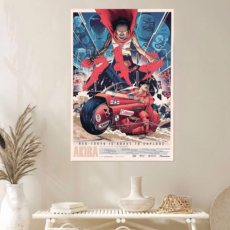 Akira (1988) Movie Poster Wall Art Poster Size 24''x36
