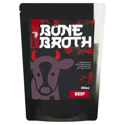 Akira Beef Bone Broth 350ml, British Import (Pack of 2)