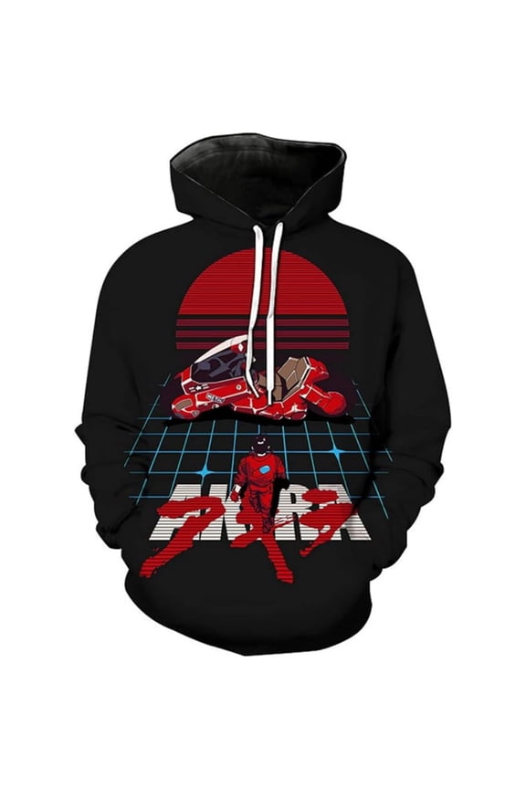 Akira Merch Hoodie Cool Print Casual Pullover Unisex Harajuku Clothing Hip-Hop Sweatshirt