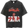 thumbnail image 1 of Akira Merch Washed T-shirt Cool Print Casual Short Sleeve Men And Women Fashion Street Wear, 1 of 2