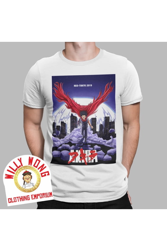 Akira T-Shirt Retro Racer Movie Face City Action 80s 90s Action SCIFI Classic