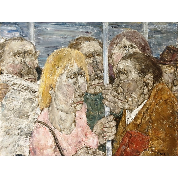 Akira Tanaka Le Metro Circa 1972 Extra Large XL Wall Art Poster Print