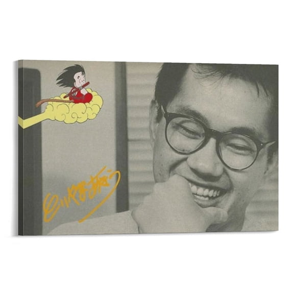 Akira-Toriyama Poster Toriyama Canvas Poster Painting On Canvas Wall Art Poster Scroll Picture Print Living Room Walls Decor Home Posters 20x30inch(50x75cm)