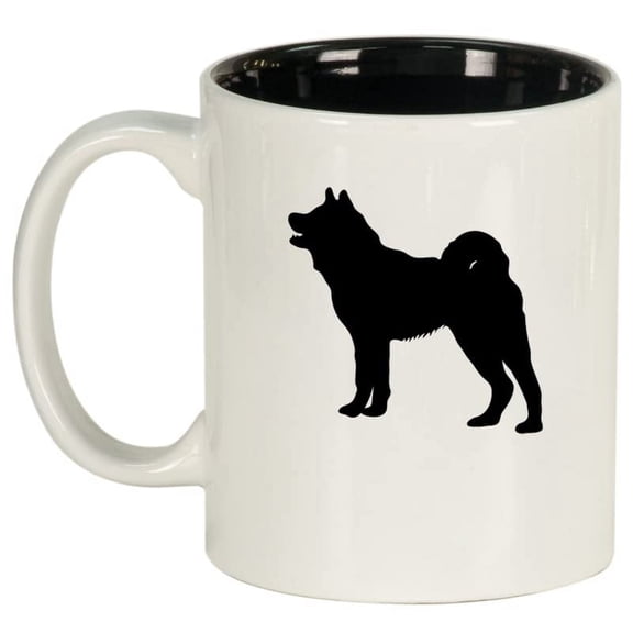 Akita Ceramic Coffee Mug Tea Cup Gift for Her, Him, Friend, Coworker, Wife, Husband, Dog Lover (11oz White)