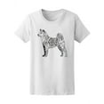 thumbnail image 1 of Akita Dog Tribal Art T-Shirt Women -Image by Shutterstock, Female XX-Large, 1 of 2