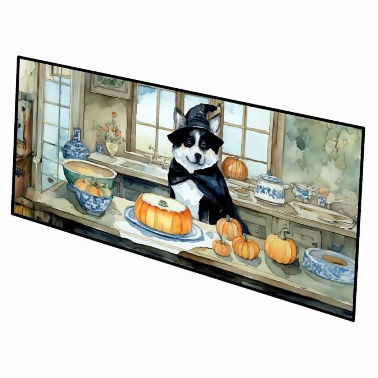 Akita Fall Kitchen Pumpkins Runner Mat 28x58 58 in x 28 in