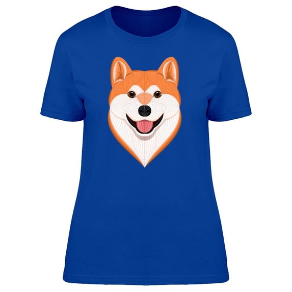 Akita Inu Happy Face Tee Women's -Image by Shutterstock