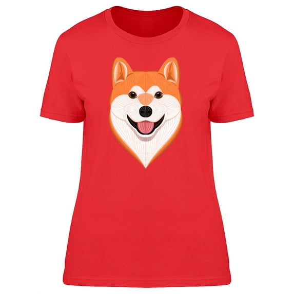 Akita Inu Happy Face Tee Women's -Image by Shutterstock