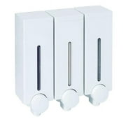 Akita Line HomeCare  P. Nova Liquid Soap Dispenser for Bathroom, Wall Mounted Sanitizer Dispenser for Home, White (3 x 450 ML)