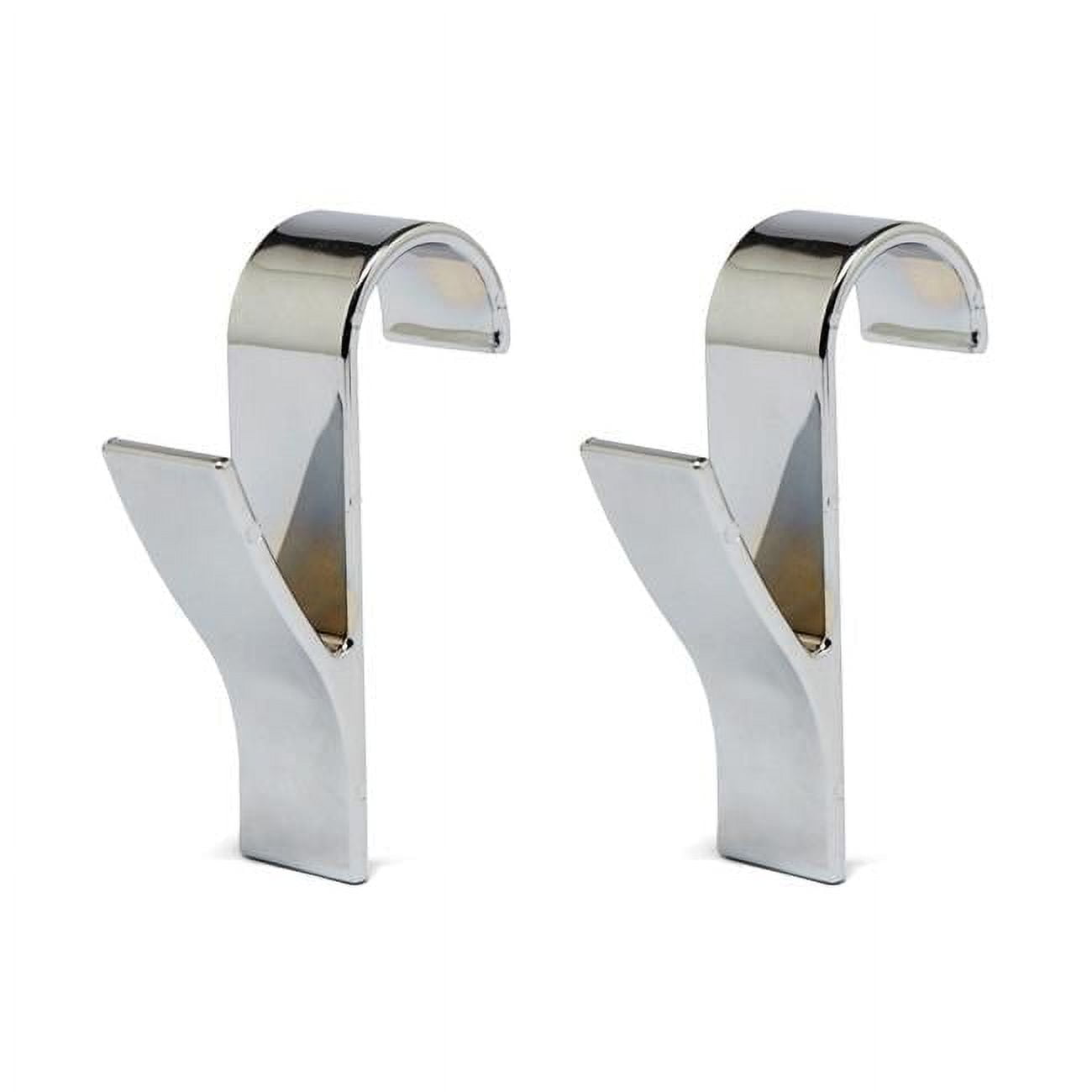 Chrome Over-the-Door Rust Resistant Hanging Hooks