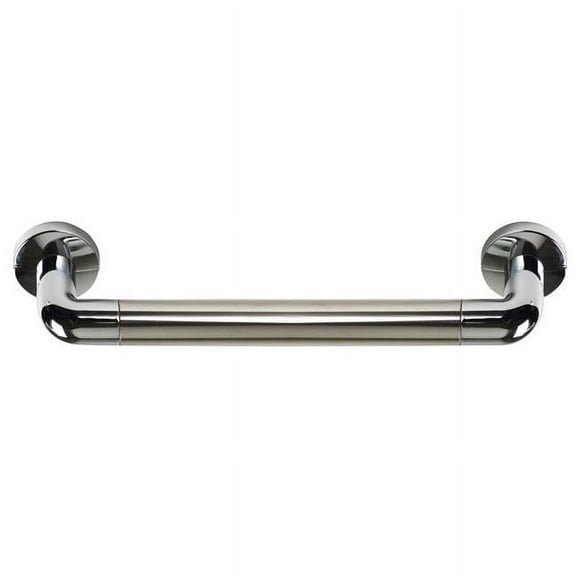 P. Nova Shower Grab Handles for Elderly, Handicap Safety Grip Bar for Shower, 18 Inch (Chrome Grey)