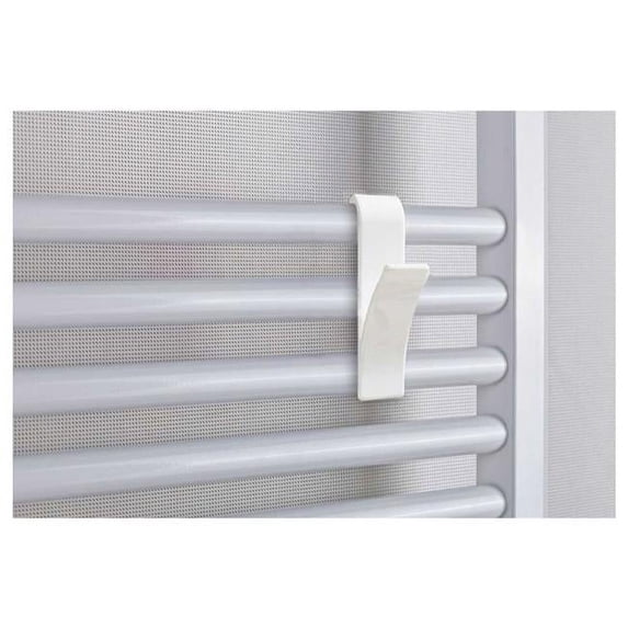 P. Nova White Over the Door Portable Towel Hook for Hanging Clothes, Hats, Towel (4 Pieces)
