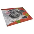 thumbnail image 1 of Akita Red Snowflakes Holiday Christmas Glass Cutting Board Large, 1 of 1