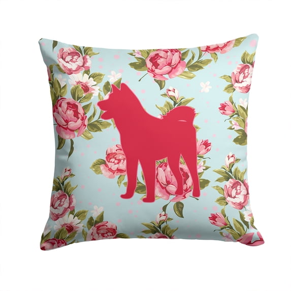 Akita Shabby Chic Blue Roses BB1082 Fabric Decorative Pillow