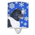 thumbnail image 1 of Akita Winter Snowflakes Holiday Ceramic Night Light, 1 of 1