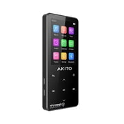 Akito S12 Compact Kosher MP3 Player with 16GB Memory, Bluetooth Connectivity and Voice Recorder No Video, Internet or Radio Access