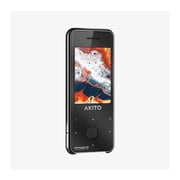 Akito S6 Kosher MP3 Player with 8GB Memory Bluetooth 5.0 Touch Buttons and Built-In Speaker Black